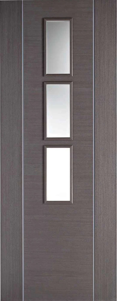 Internal LPD Chocolate Grey Alcaraz Glazed Door