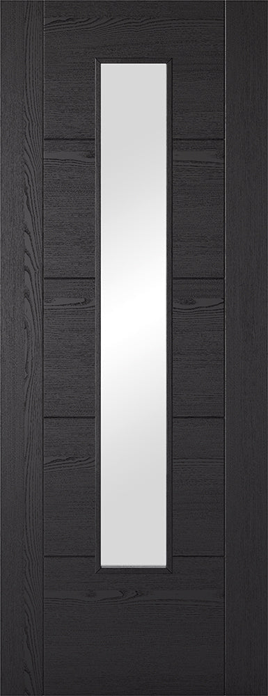 Internal LPD Charcoal Black Vancouver Glazed 1L Fire Door