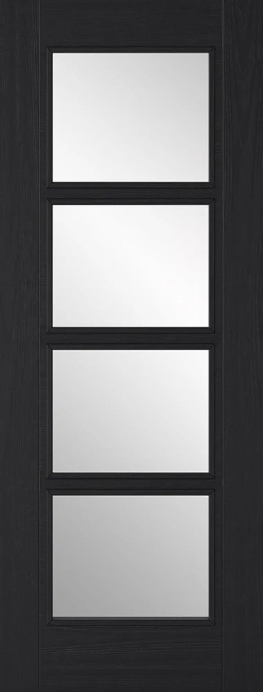 Internal LPD Charcoal Black Vancouver 4L Glazed Door