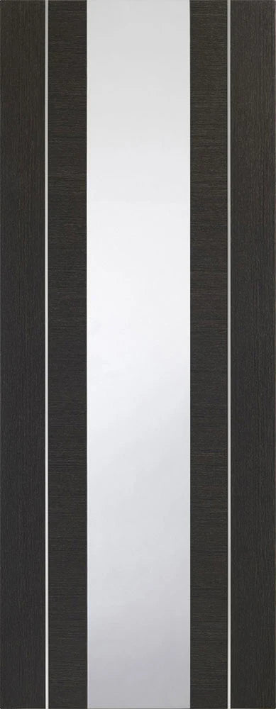 Internal Forli Dark Grey Clear Glazed Door