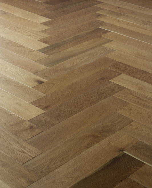 Brooks Floor Herringbone 15x120mm Smoked UV Oiled MultiPly 15mm Engineered Wood Flooring
