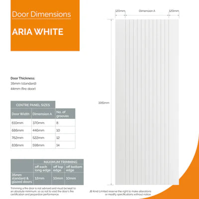 Liberty Internal White Aria White Fire Door