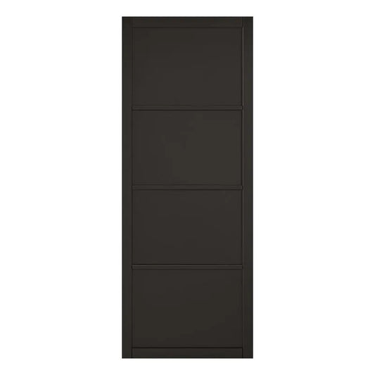 Liberty Internal Civitas Urban Industrial Primed Black 4 Panel Internal Black Door