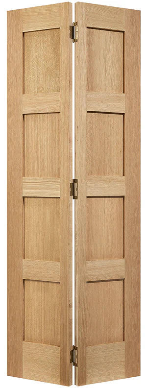 Internal Oak Shaker 4P Bi-fold Door