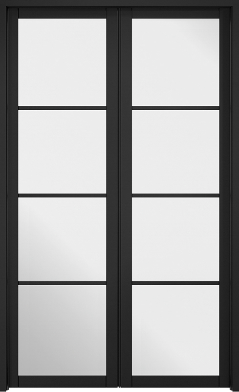 Room Divider Internal Black Door Set Soho W4