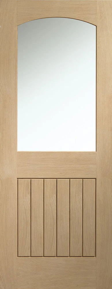 XL Joinery Internal Oak Sussex Door Clear Glazed
