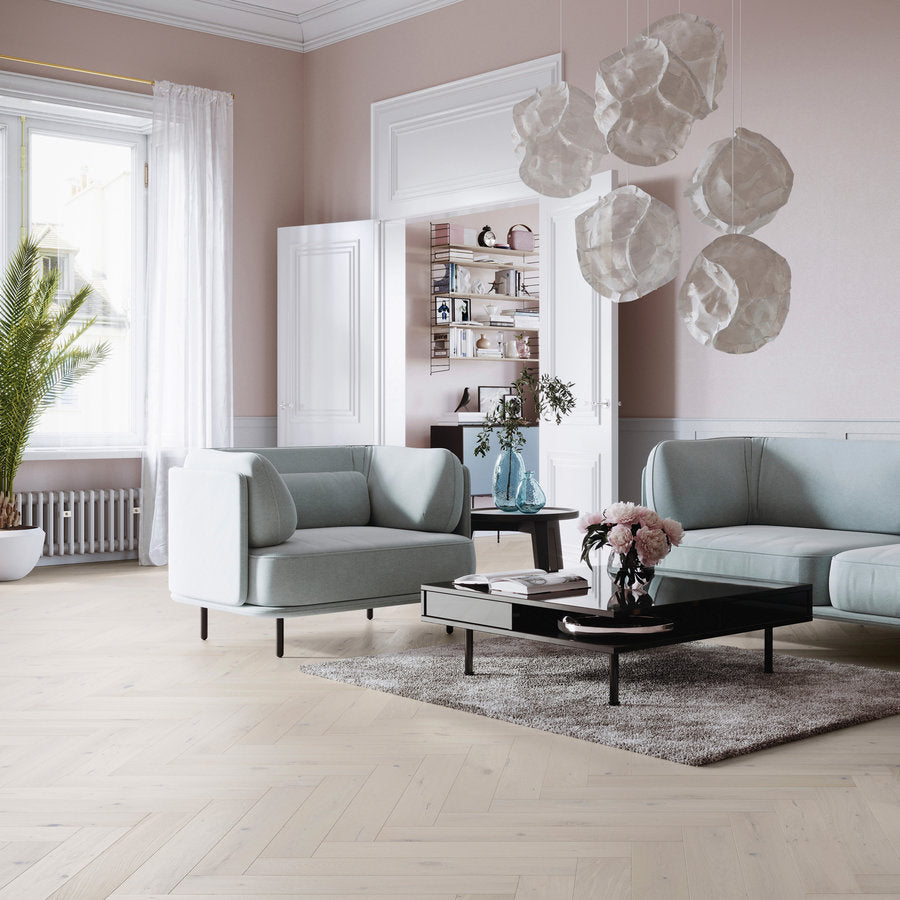 Timba Floor 14x110mm White Oak Herringbone Engineered Wood Flooring 2064