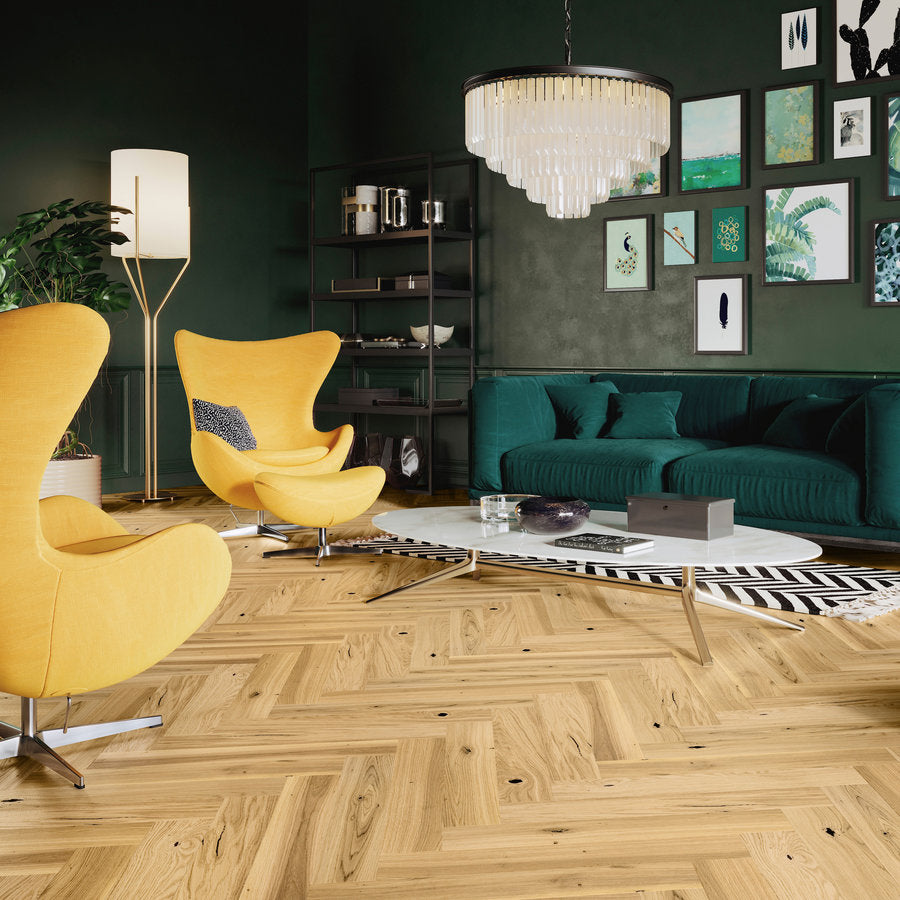Timba Floor 14x110 Engineered Oak Herringbone Flooring Invisible Oak Oiled 2067
