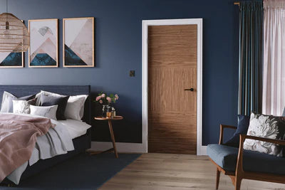 Internal LPD Walnut Tres Pre-Finished Fire Door