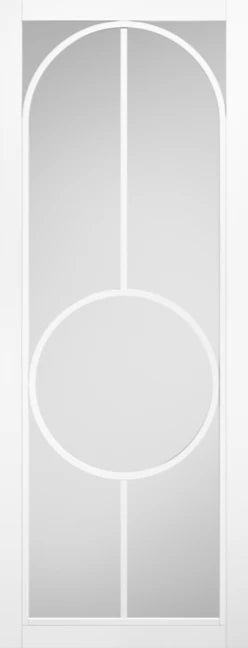 Internal White Bowery Glazed Primed White Door