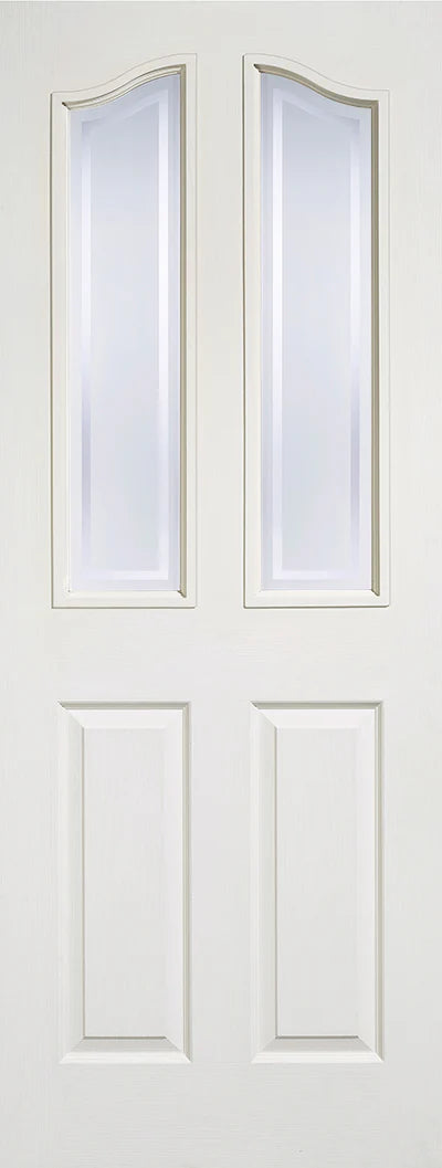 Internal White Textured Mayfair Glazed Door