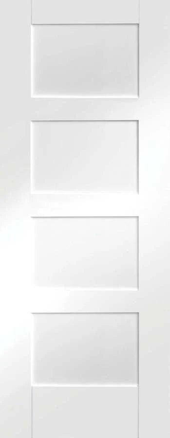 Internal White Primed Shaker 4 Panel Fire Door