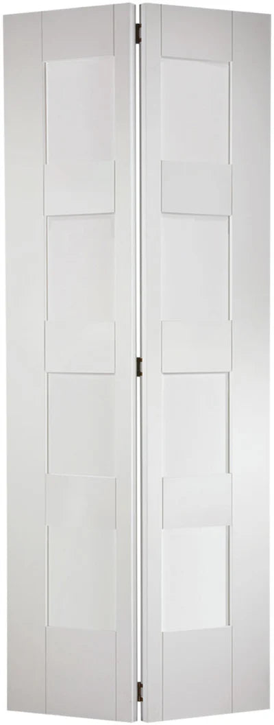 Internal White Shaker 4 Light Glazed Bi-Fold Door