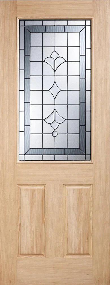 External Oak Winchester Warmer Door Double Glazed