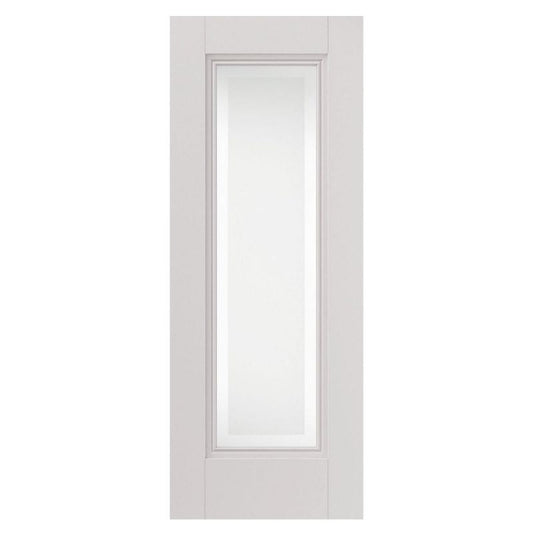Liberty Internal White Primed Belton 1 Light Clear Etched Glazed Door