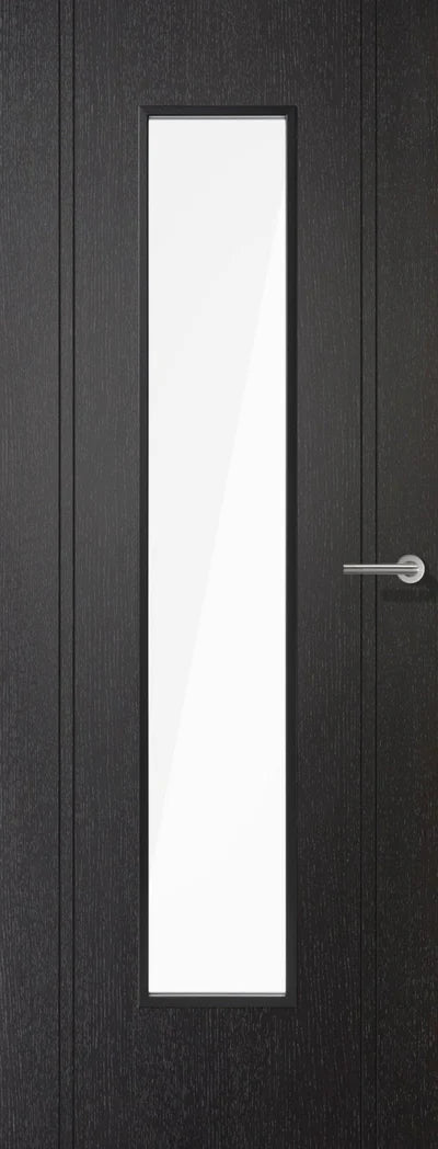 Internal LPD Black Laminate Monaco Glazed Door