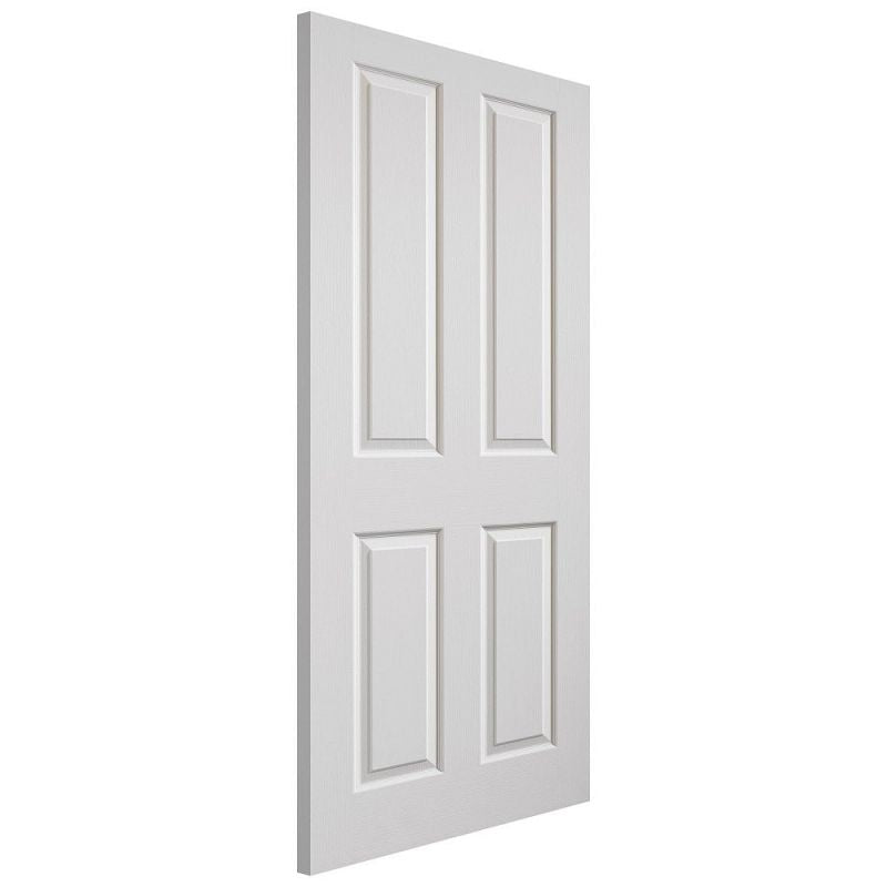 Liberty Internal White Primed 4 Panel Canterbury Grained Fire Door
