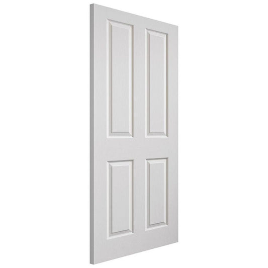 Liberty Internal White Primed 4 Panel Canterbury Grained Fire Door