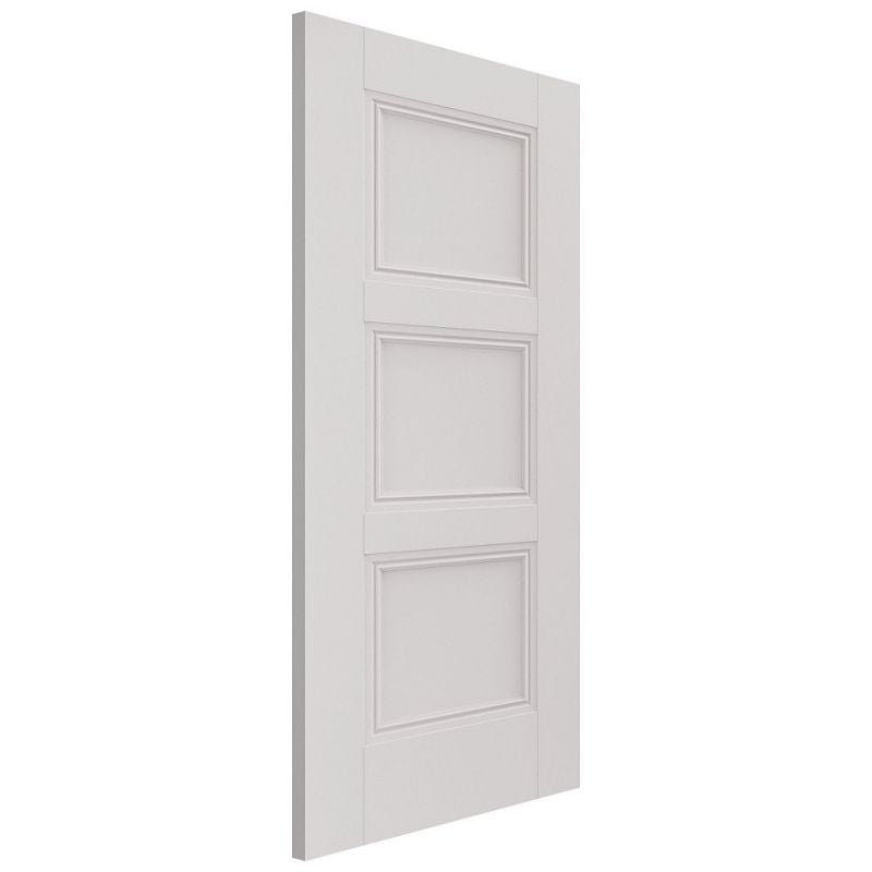 Liberty Internal White Primed Catton 3 Panel Door Recessed Panels