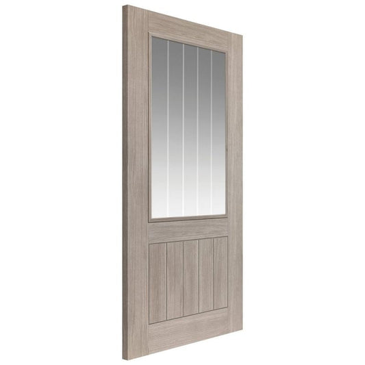 Liberty Internal Grey Laminate Colorado Clear Glazed Door Pre-Finished