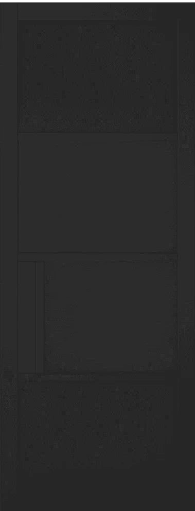 Internal LPD Black Pre-Finished Chelsea 4P Door