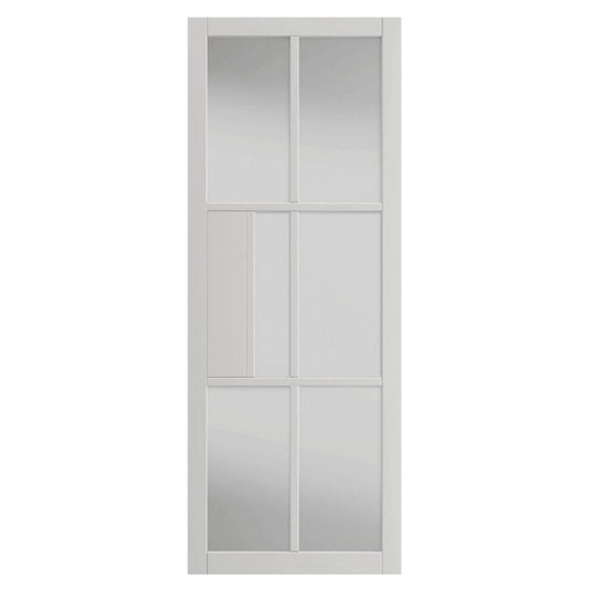 Liberty Internal White Civic Clear Glazed Door Pre-Finished