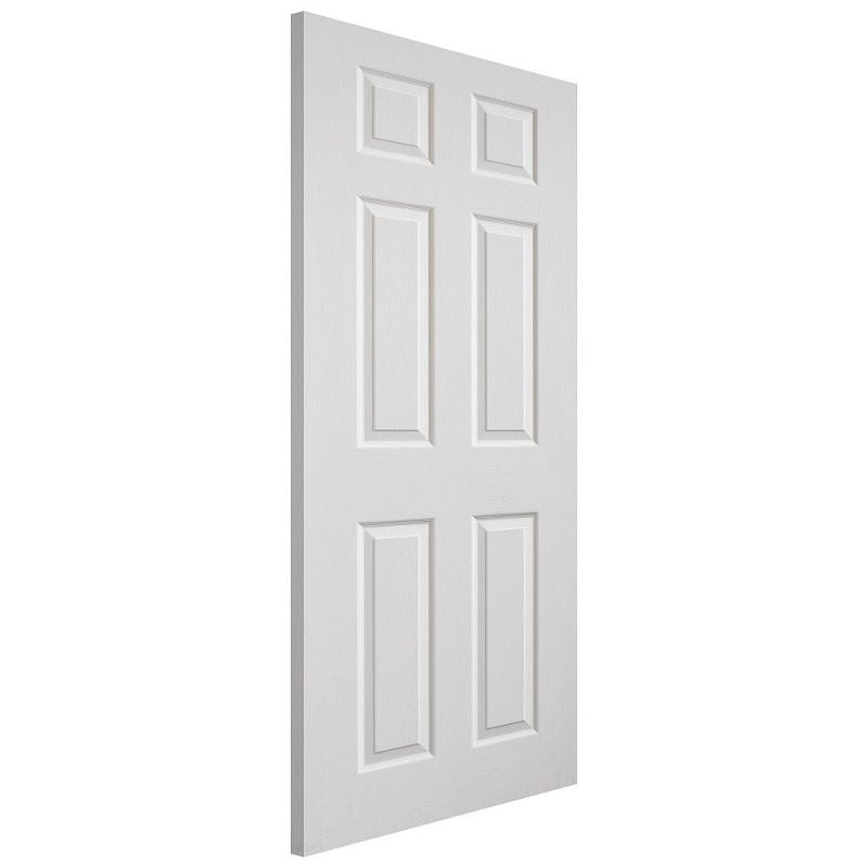 Liberty Internal White Primed Colonist Grained 6 Panel Door Fire Door