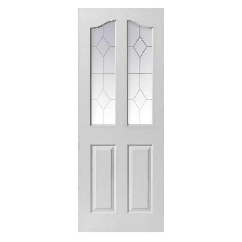 Liberty Internal White Primed Edwardian 2 Light Glazed Door