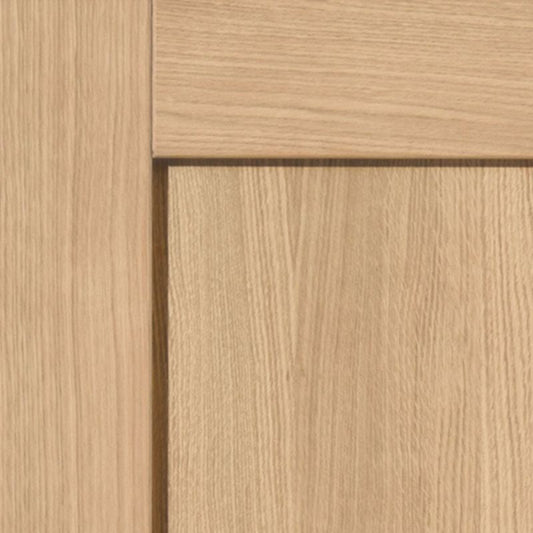 Internal Oak Etna Shaker 1 Panel Fire Door FD30