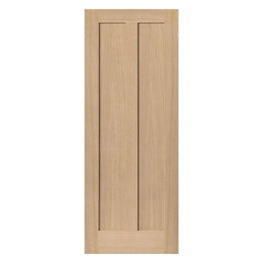 Internal Oak Eiger 2 Panel Fire Door