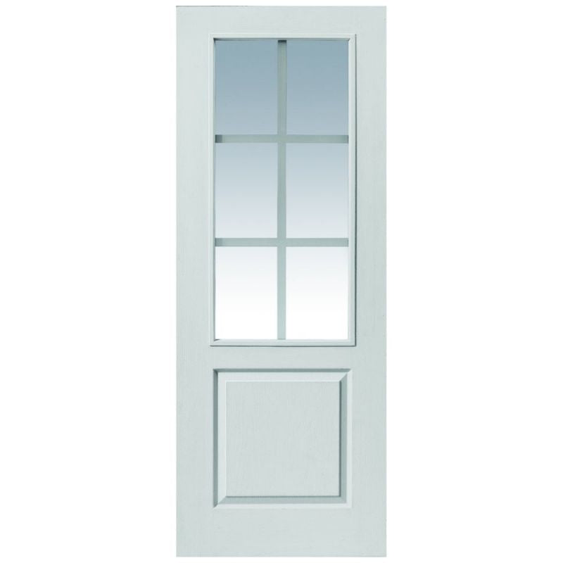 Liberty Internal White Primed Faro Clear Glazed Fire Door
