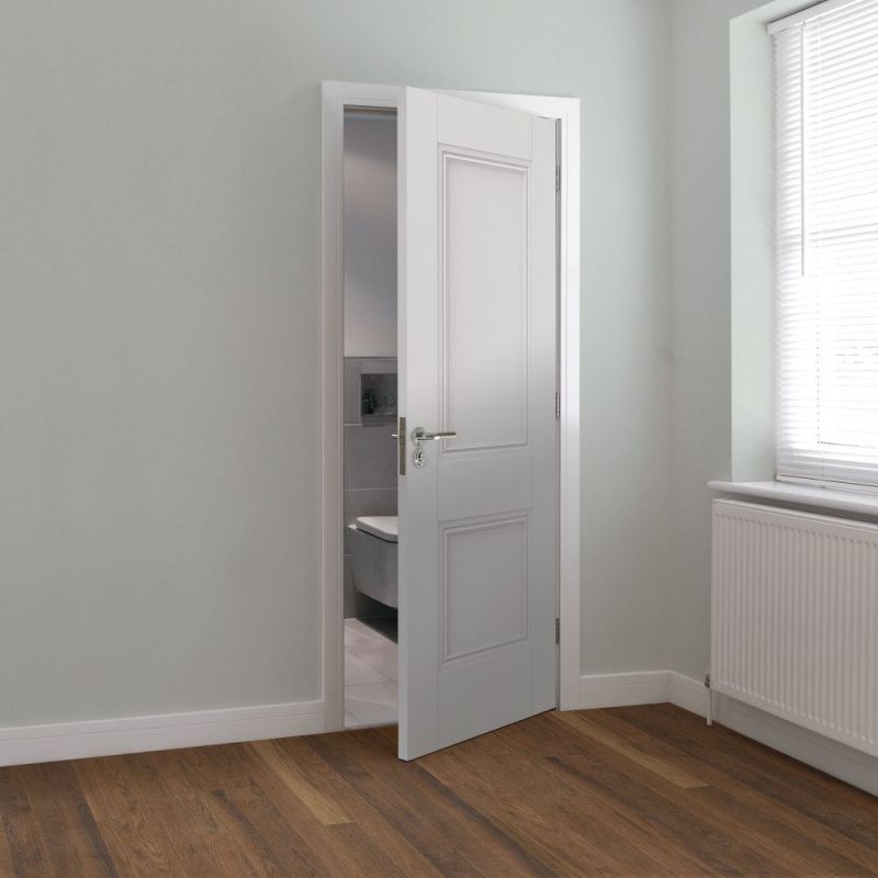 Liberty Internal White Primed Hardwick Fire Door FD30 2 Panel