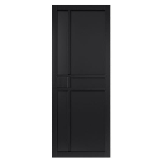 Liberty Internal Black Industrial City Door Prefinished
