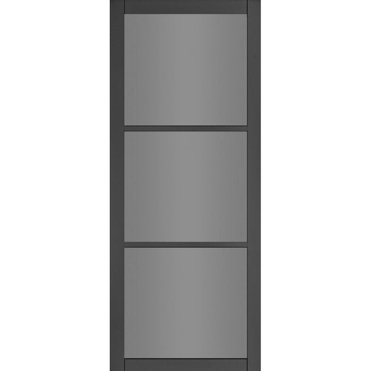 Deanta Internal Black Camden Tinted 3L Glazed Door Fully Finished