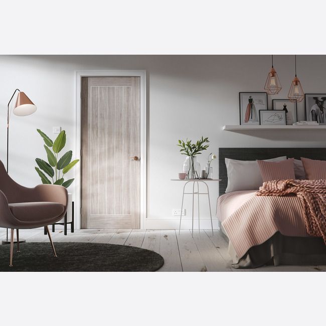 Internal Mexicano Light Grey Laminate Door Fully Finished