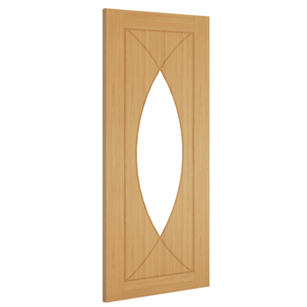Deanta Internal Oak Amalfi Glazed Door Fully Finished