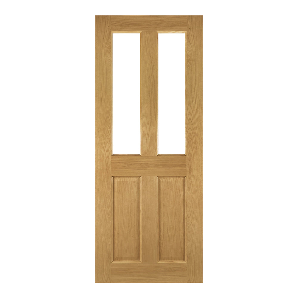 Deanta Internal Oak Bury Glazed Door Fully Finished