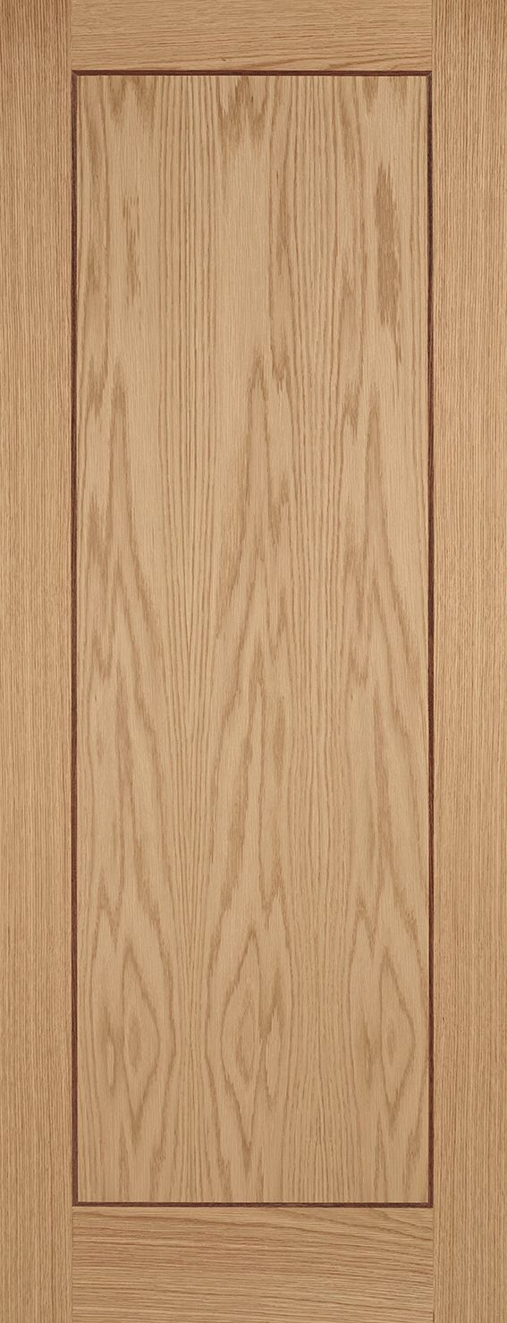 Internal Oak Inlay 1 Panel Pre-Finished Fire Door