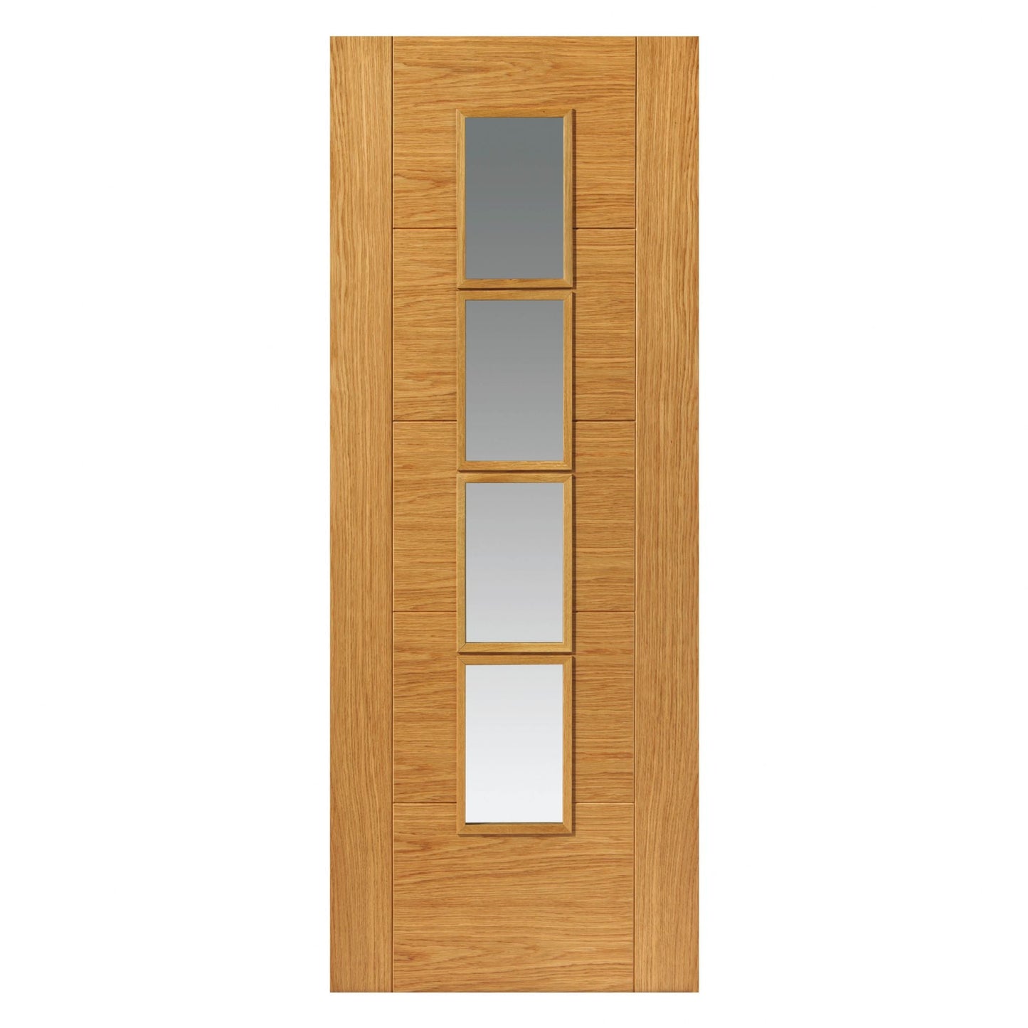 Liberty Internal Oak Bela Door Prefinished 4 Light Clear Glazed
