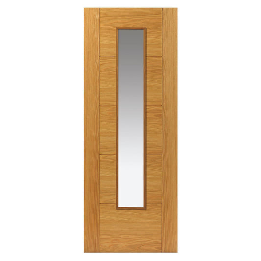 Liberty Internal Oak Emral Glazed Fire Door Prefinished