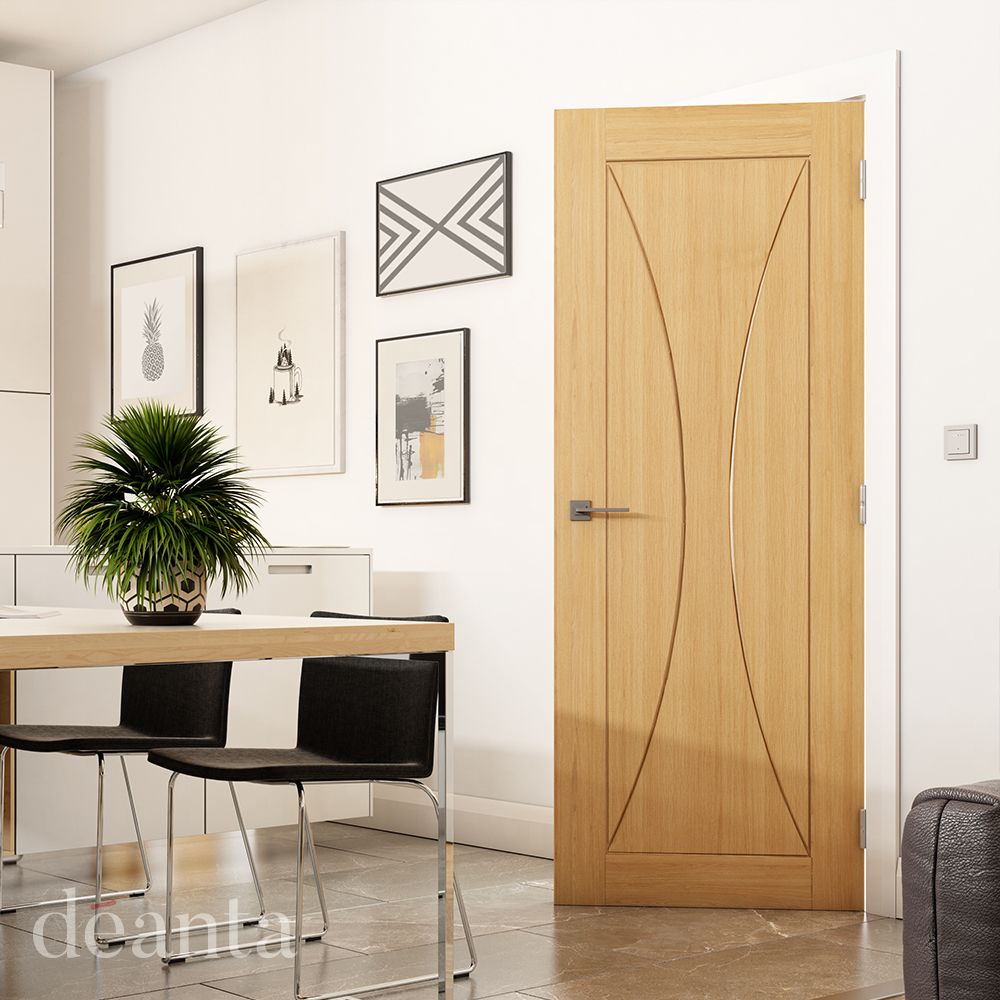 Deanta Internal Oak Sorrento Door Fully Finished