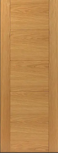 Liberty Internal Oak Tigris 5P Fire Door Prefinished FD30