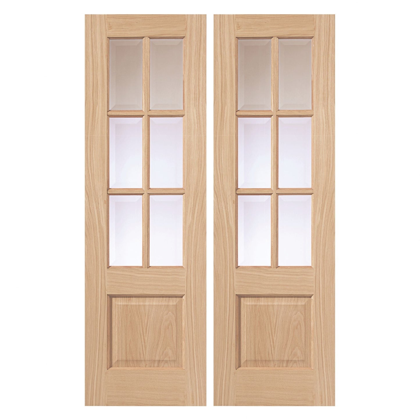 Liberty Internal Oak Dove Glazed Pair Of Doors
