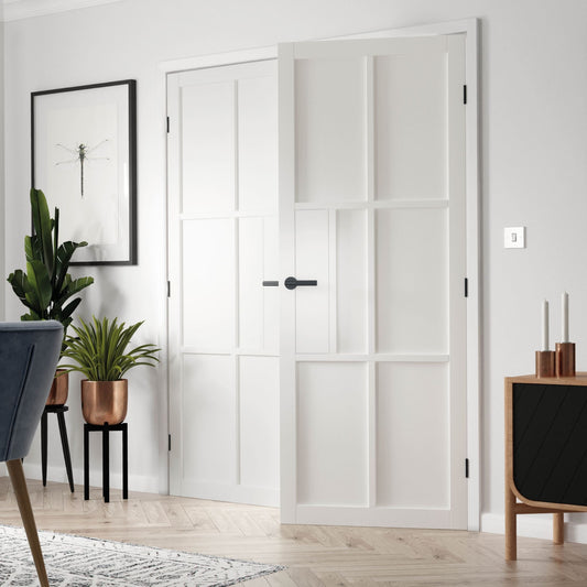 Liberty Internal White Industrial Civic 6P Door Pre-Finished