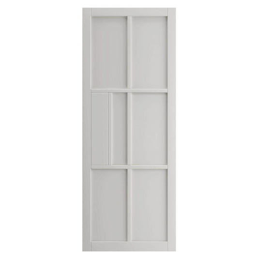 Liberty Internal White Industrial Civic 6P Door Pre-Finished