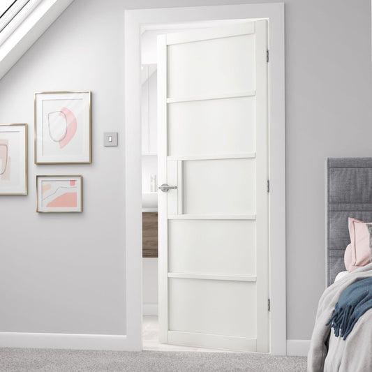 Liberty Internal White Industrial Metro 5P Door Prefinished