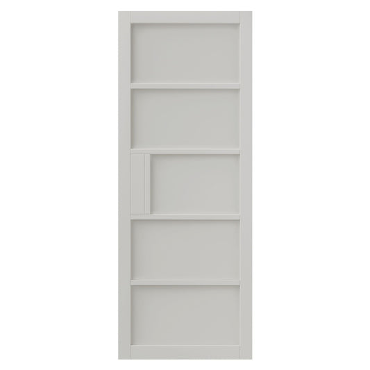 Liberty Internal White Industrial Metro 5P Door Prefinished
