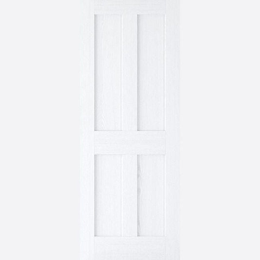 LPD Solid White Primed London 4 Panel Door