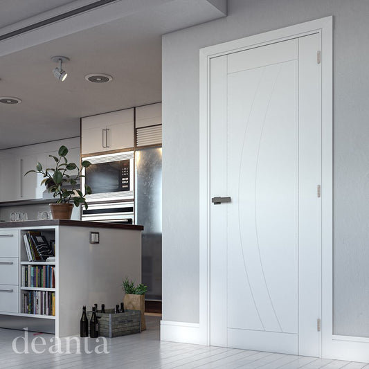 Deanta Internal White Ravello Fire Door FD30 Primed