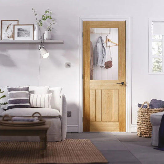 LPD Internal Oak Door Belize 1L Glazed